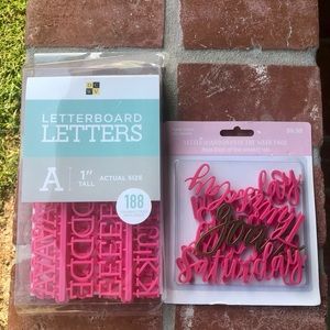 NIB letterboard letters and days of the week